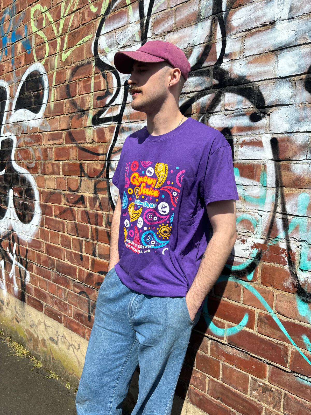 T Shirt – Groovy Juice - Brinkburn St Brewery