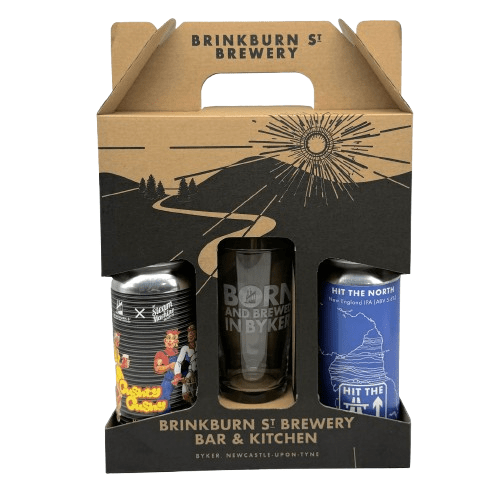 Gift Pack - NEIPA 2 Cans + Branded glass - Brinkburn St Brewery