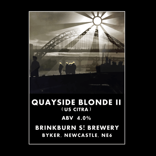 Quayside Blonde (ABV 4.0%) - Brinkburn St Brewery